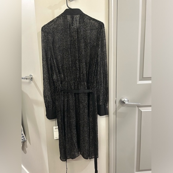 Marc Cain Sheer Dot Dress long Sleeve Black N1 - Picture 5 of 12